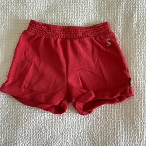 Joules: Cotton Mix Red Casual Shorts: Size 5